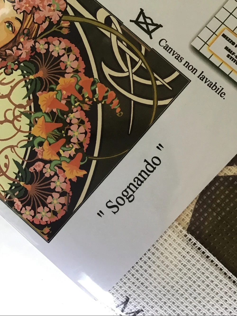 Art Nouveau Italian Krainer Needlepoint Kit 45 x 80 cm
